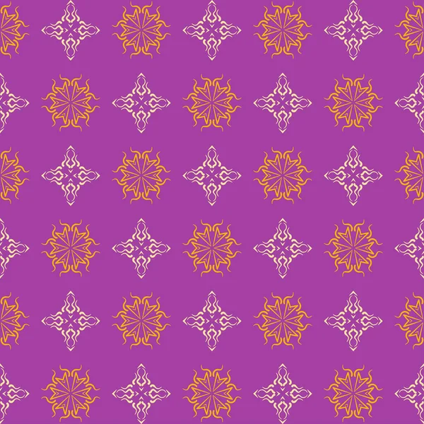 Seamless Pattern Vector Texture Graphic Colors Violet Gold Beige Background — Wektor stockowy