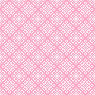 Pink Background Vector | Texture Geometric | Pink And White Pattern | Seamless Wallpaper For Interior Design
