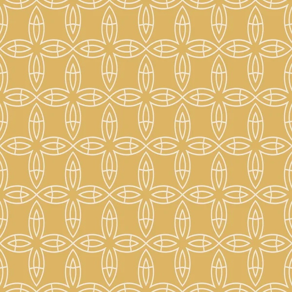 Contemporary Geometric Pattern Gold Background Seamless Wallpaper Interior Design — 图库矢量图片
