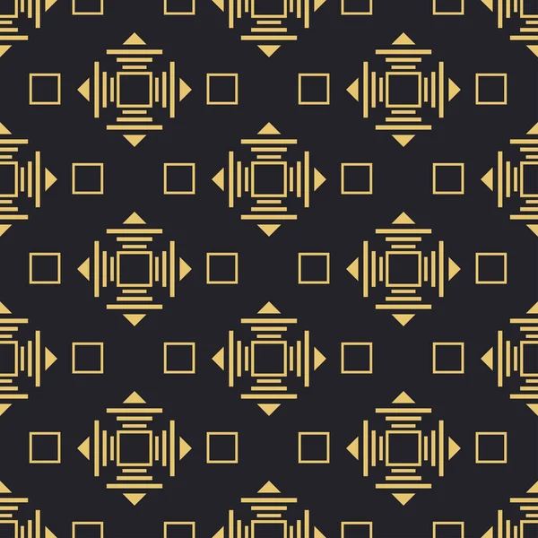 Abstract Geometric Pattern Modern Dark Background Seamless Wallpaper Interior Design — Stockvector