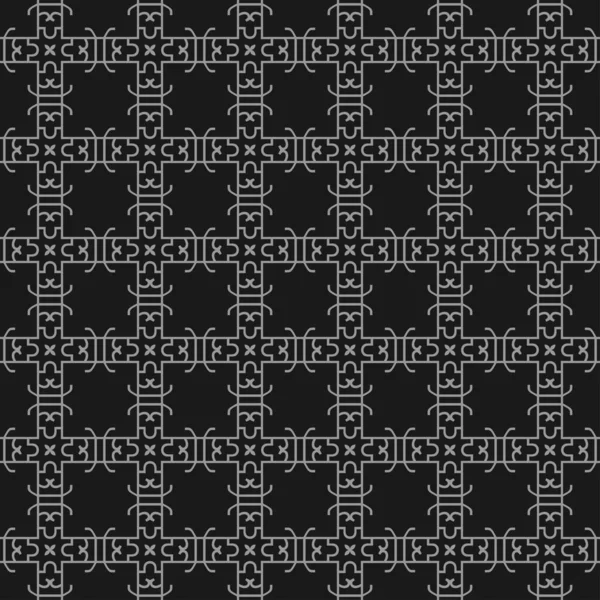 Modern Geometric Pattern Dark Background Seamless Wallpaper Interior Design Vector — ストックベクタ