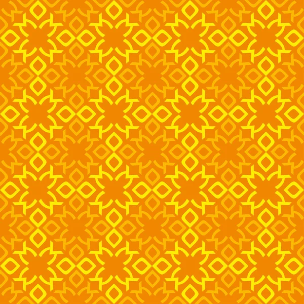 Geometric Pattern Orange Background Seamless Wallpaper Interior Design Vector Image — Wektor stockowy