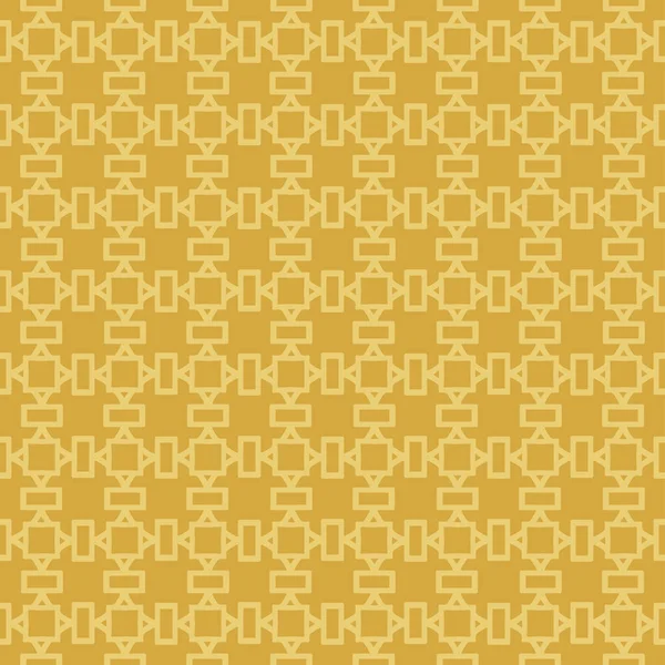 Simple Geometric Pattern Gold Background Vector Seamless Wallpaper Interior Design — Stockvector