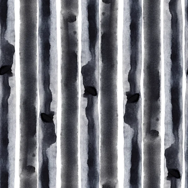 Rainy, sad, dark, pessimistic pattern. Black, white, monochrome, striped background. Watercolor. Illustration.