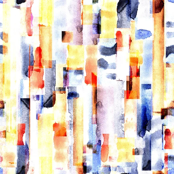 Multicolored, rainbow, cheerful, happy, beautiful, iridescent, multifaceted, striped, background. Seamless, beautiful, warm texture. Watercolor. Illustration — Stock Photo, Image