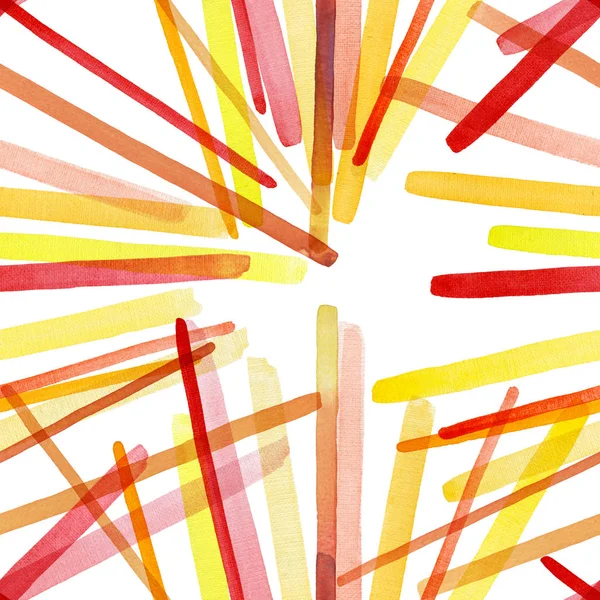 Soyut, kaotik, muhteşem, muhteşem, renkli desen. Kolaj. Suluboya. İllüstrasyon