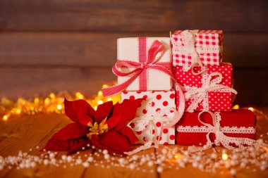 Noel kartı. Yeni yıl partisi tema arka plan. Deco