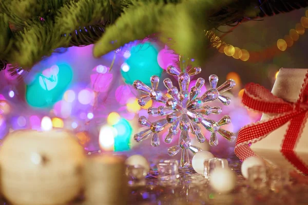Vánoční přání. Základní informace o téma Novoroční večírek. Deco — Stock fotografie