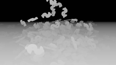 3D render düşen dolar belirtileri.