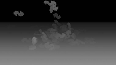 3D render düşen dolar belirtileri.