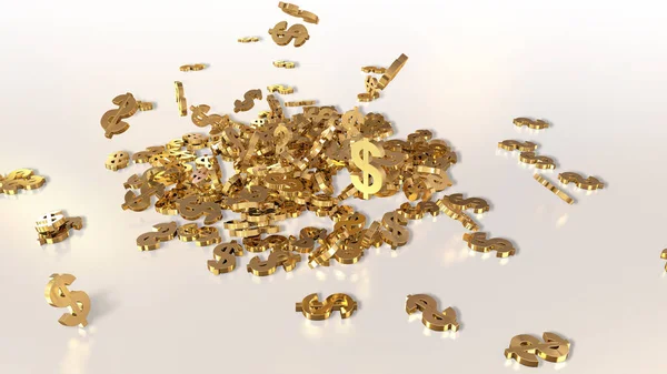 3D render düşen dolar belirtileri.