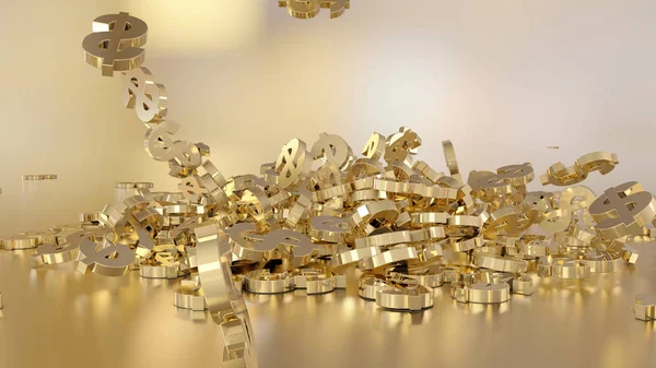 3D render düşen dolar belirtileri.