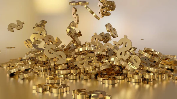 3D render düşen dolar belirtileri.
