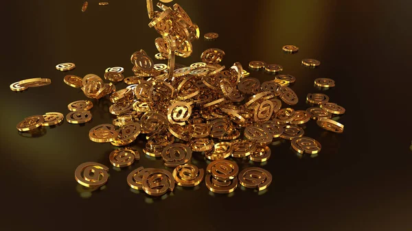 Email di rendering 3d . — Foto Stock