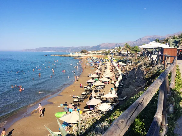 Strand in Beton, Griechenland — Stockfoto