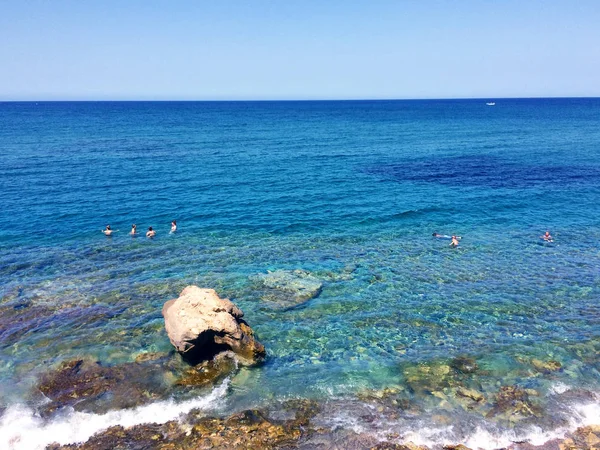 海、空、クレタ島、ギリシャの海岸 — ストック写真