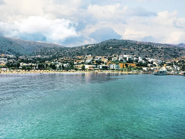 Mar, céu e costa em Creta, Grécia — Fotografia de Stock