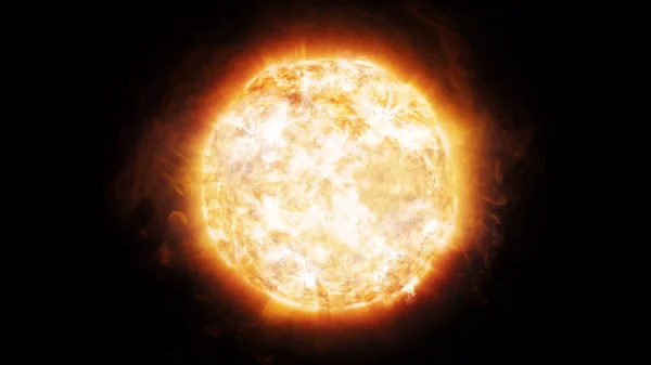 태양에서 관상 배출량 — 스톡 사진