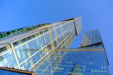 yeni yüksek katlı gökdelenler Moscow City