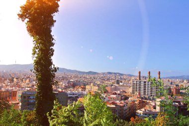 Catalonia Barcelona şehir görünümünü