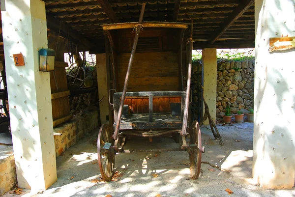 Ortaçağ vagon. İspanya Müzesi. Catalonia