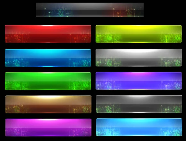 Современный инфографический шаблон с цветовыми вариантами — стоковое фото
