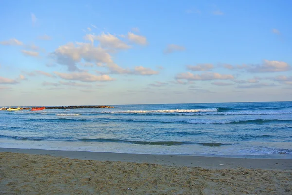 De Israëlische kust. Jaffa. Israël. De Middellandse Zee — Stockfoto