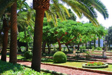 Bahai bahçeleri görünümünü. Haifa turistik. İsrail