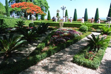 Bahai bahçeleri görünümünü. Haifa turistik. İsrail