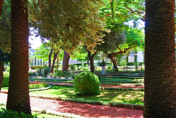 View of the Bahai gardens. Haifa Tourist Attractions. Israel — Stock Photo, Image