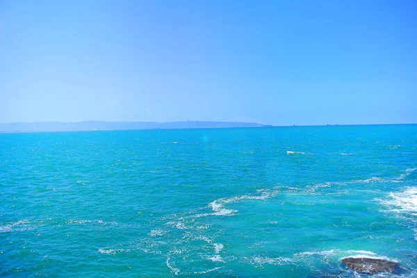 De Israëlische kust. Akko. Israël. De Middellandse Zee — Stockfoto