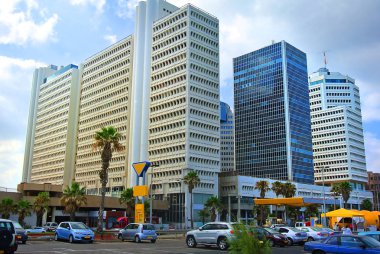 Tel-Aviv sokaklarında. Akdeniz 'in kıyısı. İsrail