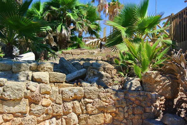 Ruinas de la antigua ciudad romana de Cesarea. Israel — Foto de Stock