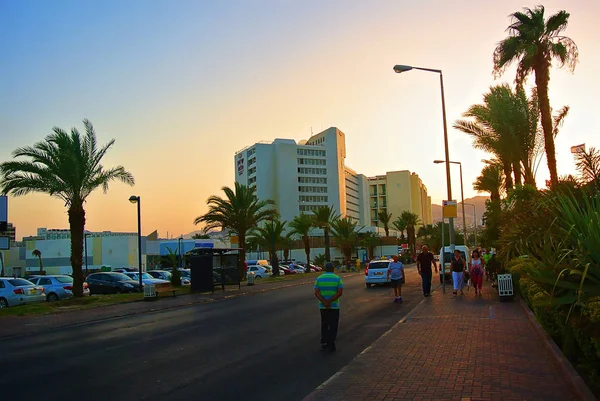 Eilat. İsrail. Aqaba Körfezi 'nin kıyısı — Stok fotoğraf