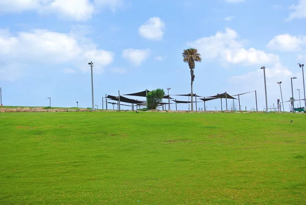 Parcs sur le front de mer de Tel Aviv. La côte d'Israël — Photo