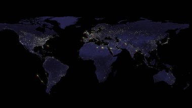 3D render küresel ağ en iyi kavramı Internet, küresel iletişim, iş, trafik akar. Nasa tarafından döşenmiş bu görüntü unsurları