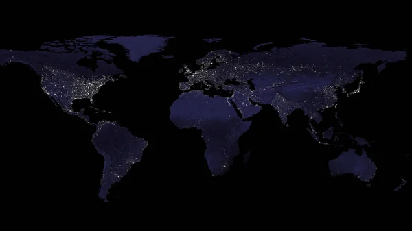 Vykreslování Planety Země Vidíte Kontinenty Města Hranice Moří Oceánů Prvky — Stock fotografie