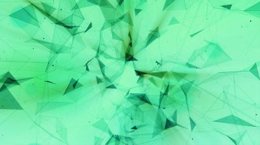 Pleksus temelinde 3D işleme arka plan. Teknolojik yüzeyler bir futuristik geometrik ve bilimsel geçmişi olan iç içe geçmiş bulunmaktadır