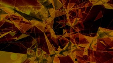 Pleksus temelinde 3D işleme arka plan. Teknolojik yüzeyler bir futuristik geometrik ve bilimsel geçmişi olan iç içe geçmiş bulunmaktadır