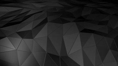 yüzey bağlanma ile 3d render soyut çokgen alanı düşük Poli. Fütüristik Hud arka plan