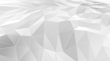 yüzey bağlanma ile 3d render soyut çokgen alanı düşük Poli. Fütüristik Hud arka plan