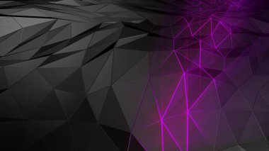 Soyut çokgen alanı düşük Poli yüzey bağlanma. Fütüristik Hud arka plan