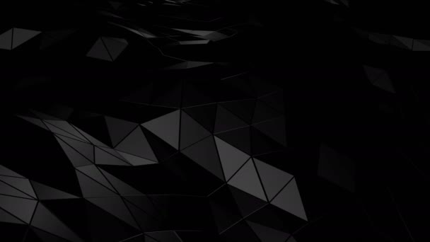 Espace polygonal abstrait bas poly avec surface de connexion. Contexte futuriste du HUD 