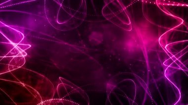 3d işleme arka plan üzerinde animasyonlu parçacıklar dayalı. Renk degradesi parçacıklar konuları