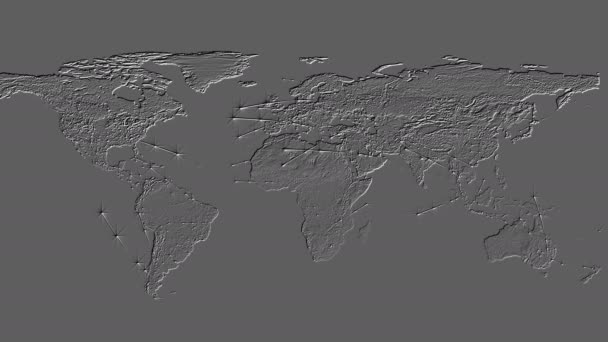 Sfondo Rendering Basato Sull Estrusione Tridimensionale Sul Piano Contesto Presentazioni — Video Stock