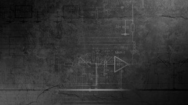 bir beton ve taş dayalı bir arka plan için çok katmanlı bir doku 3D render