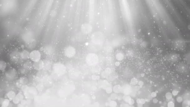 Абстрактный Серебристый Анимационный Фон Бесшовный Цикл Элегантный Отдых Зимний Фон — стоковое видео