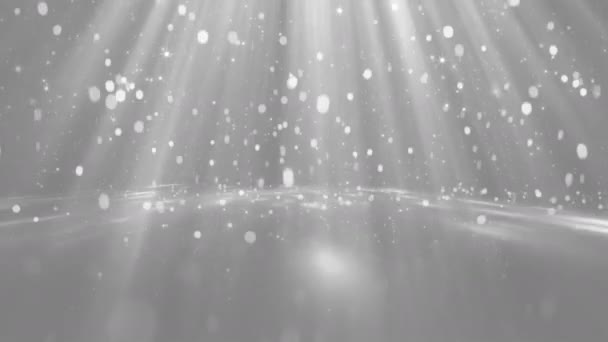 Abstract Shiny Silver Animated Background Seamless Loop Elegant Holiday Winter — Stock Video