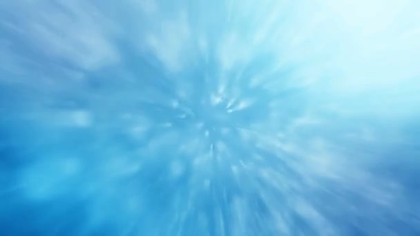抽象的闪亮的蓝色动画背景 无缝回路 基于粒子的优雅背景 适合精致和精致的演讲背景 — 图库视频影像