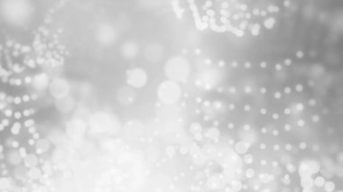 partic üzerinde dayalı parlak Gümüş arka plan 3D render